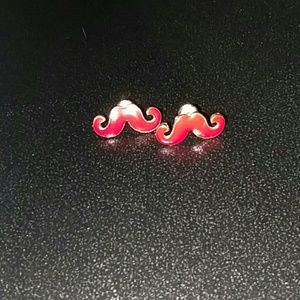 Moustache Stud Earrings